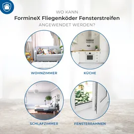 Protect Home FormineX Fliegenköder Fensterstreifen 12 St.
