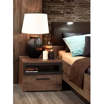 Forte Nachtschrank Jacky 52 x 40,8 x 41,3 cm Braun