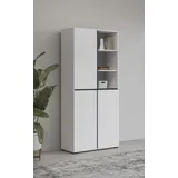 INOSIGN Schuhschrank »Cross, Höhe 183,5cm, modernes griffloses Schuhregal mit 3 Türen«, Hochschrank mit viel Stauraum, Platz für ca. 24 Paar Schuhe