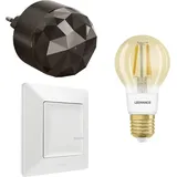 Legrand Valena Life With Netatmo Starter-Kit Gateway, Wandsender, Glühbirne Vintage, Ultraweiß