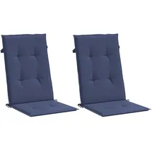 vidaXL Palettenkissen 2 St. 40 x 40 x 5 cm Marineblau