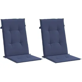 vidaXL Palettenkissen 2 St. 40 x 40 x 5 cm Marineblau