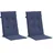 vidaXL Palettenkissen 2 St. 40 x 40 x 5 cm Marineblau