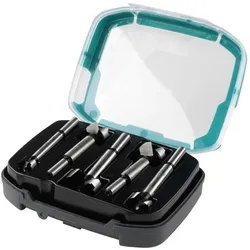 wolfcraft Forstnerbohrer-Set, Durchmesser Ø 1535 mm, 5-teilig, für Bohrungen in Holz