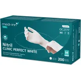 Medi-Inn Einmalhandschuhe Clinic Perfect White Nitril puderfrei, VE 2000 Stück  M