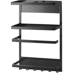 Yamazaki Home Utensilienhalter magnetisch Küche Kühlschrank Halterung Metall schwarz 02745