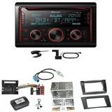 Pioneer FH-S820DAB DAB+ Bluetooth FLAC USB Einbauset für Mercedes W211 CLS W219