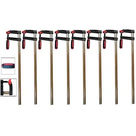 Vago-Tools 8x Profi Schraubzwinge 150x50 Zwinge Temperguß