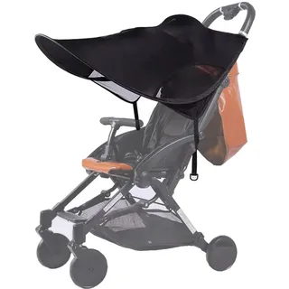 Sonnenschutz für Kinderwagen Universal Faltbare Sonnensegel mit UV Schutz 50+ Baby Sonnenverdeck Verstellbar Buggy Sonnenschirm Wasserdicht Winddicht Anti-UV Sonnenschutz für Kinderwagen Buggy