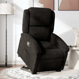 vidaXL Relaxsessel mit Aufstehhilfe Samt 56,1 x 82 x 75,7 cm Schwarz