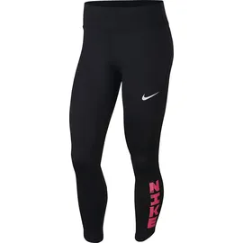 Nike Fast Crop Running Leggings Damen 010 black/reflective silv S