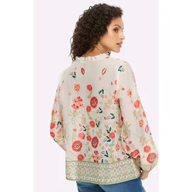 Heine Druckbluse beige 36