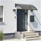 [en.casa] Vordach Mellerud 100 x 60 cm braun/schwarz