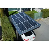 Ximax Solar-Carport Linea Typ 80 Sonderlänge  555,8 x 272,6 cm Edelstahl-Look