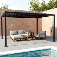 Sweeek Bioklimatische Pergola mit Lamellendach Palace 3x4m anthrazit