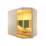 Infraworld - Infrarotkabine Triosol Sera Tanne Flächenheizung/abc-strahler/salzverdampfer 214x128 Cm Einstieg Rechts