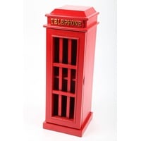 point-home Design-Schrank "Telephone", Regal aus Holz, Retro, rot, 52cm