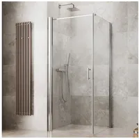 maw by GEO Eckdusche maw flex PRO AP-F100, BxT: 80x80 cm, Einscheibensicherheitsglas silberfarben 80 cm x 202,2 cm x 80 cm