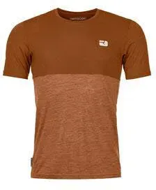Ortovox 150 COOL LOGO TS Merino-Shirt Herren bristle brown braun
