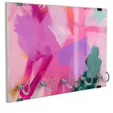 DEQORI Schlüsselbrett 'Acryl-Ekstase', (1 St), Schlüsselhalter Schlüssel Haken Schlüsselboard modern Schlüsselleiste rosa