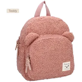 KidzRoom Vadobag Rucksack Porto Beary Excited aus Teddy-Stoff mit Bärenohren Pink One Size - Rosa