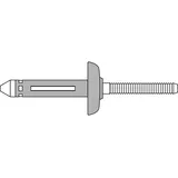 Gesipa BULB-TITE Blindniete Alu/Alu Grosskopf 7,7 x 27,7 K 19 EPDM