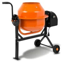 Eberth Betonmischer Elektrisch mit 65L Trommelvolumen, 220W Motor, Gestell,