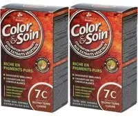 Les 3 Chênes Color & Soin Coloration 7C blond terre cuivré Crème 2x135 ml