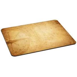 PEDEA Gaming und Office Mauspad - 350 x 260 mm - mit vernähten Rändern und rutschfester Unterseite, compass