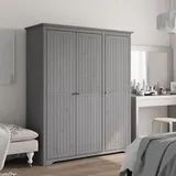 Maison Chic - Kleiderschrank,aufbewahrungsschrank,garderobe Bodo Grau 151,5x52x176,5 Cm Massivholz Kiefer Ncebe886621 Bonnevie