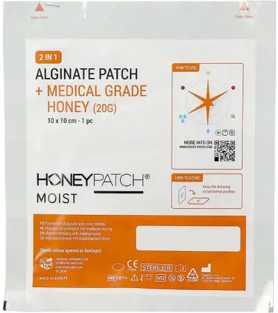 Honeypatch Mini Alginatkompresse Steril 10x10cm Stück 1