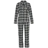 H.I.S. H.I.S Damen Pyjama schwarz-kariert Gr.36