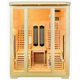 XXL Luxus LED Infrarotsauna 150x150x190 Infrarotkabine-Wärmekabine Sauna 2 Pers.