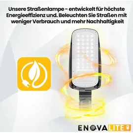 enovalite LED-Straßenleuchte, EEK: D, 50W, 7000lm, IP65