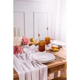 Partydeco Chiffon Tischläufer Weiß 0,48 x 5 m