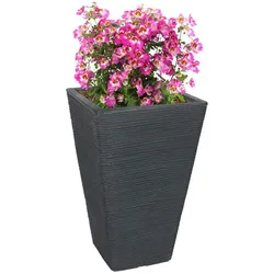 BURI Pflanztopf 55x35x35cm Blumentopf Pflanzkübel Übertopf Blumenkübel Kunststoff Anthrazit