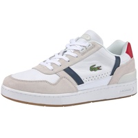 Lacoste T-Clip 0120 2 SMA Sneaker, Weißes Wht NVY Red, 40 EU