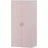[en.casa] Kinderkleiderschrank Sandnes 123 x 60 x 40 cm Holznachbildung weiß rosa