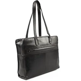 Plevier Power Aktentasche Leder 41.5 cm Laptopfach schwarz