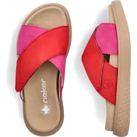 Rieker Damen Pantolette in rot - Gr. 39 EU