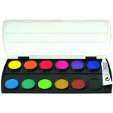 Herlitz Pelikan Kreuzer 721233 Deckfarbkasten mit 12 Farben und Deckweiss, 1 Stück