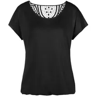 VIVANCE Kurzarmshirt Damen schwarz Gr.36/38
