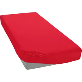 OTTO home Spannbettlaken Microfaser-Jersey 120 x 200 cm rot