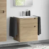 evineo ineo5 Unterschrank B: 61 cm, 2 Auszüge, mit Griffmulde, für Duravit ME by Starck Waschtisch,, BE0365OA,