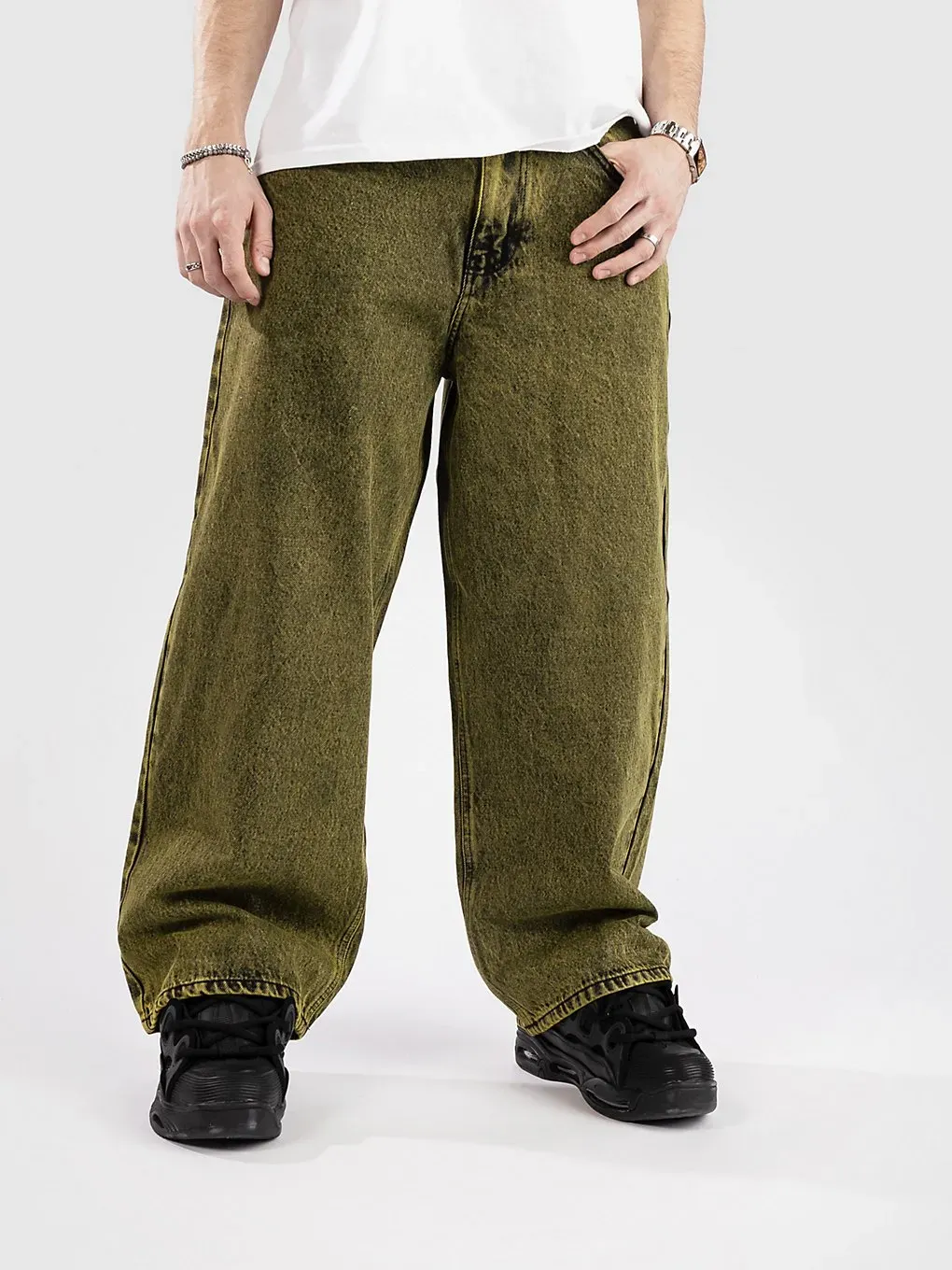 Empyre Sk8 Ultra Wide Jeans green Gr. 38