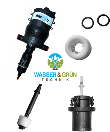 Dosmatic-Wasserbetriebene Dosierpumpen und Kit Ersatzteile (Dosmatic-Wasserbetriebene Dosierpumpen und Kit Ersatzteile: MiniDos 2,5 %, 3/4 Zoll AG)