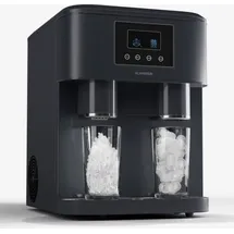Klarstein - Eiswürfelmaschine für Zuhause Camping Gastro, Schnelle Mini-Eiswürfelmaschine Klein, Profi Eismaschine für Crushed Eis, Große & Kleine