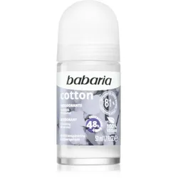 Babaria Deodorant Cotton Antitranspirant-Deoroller mit nahrhaften Effekt 50 ml