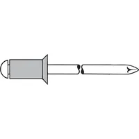 Gesipa Blindniet Alu/Stahl Senkkopf 4 x 6 mm 500 Stück