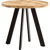 FineBuy Esstisch 80 cm Mango Holz Massiv Küchentisch Rund Modern